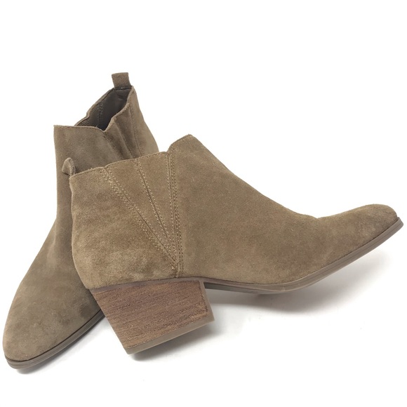 Crown Vintage Leather Suede Slip On Booties